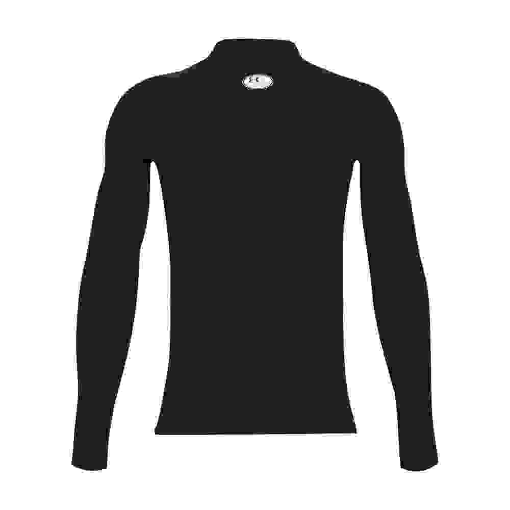 Under Armour HeatGear Mock Neck Big Boys' Black Long Sleeve